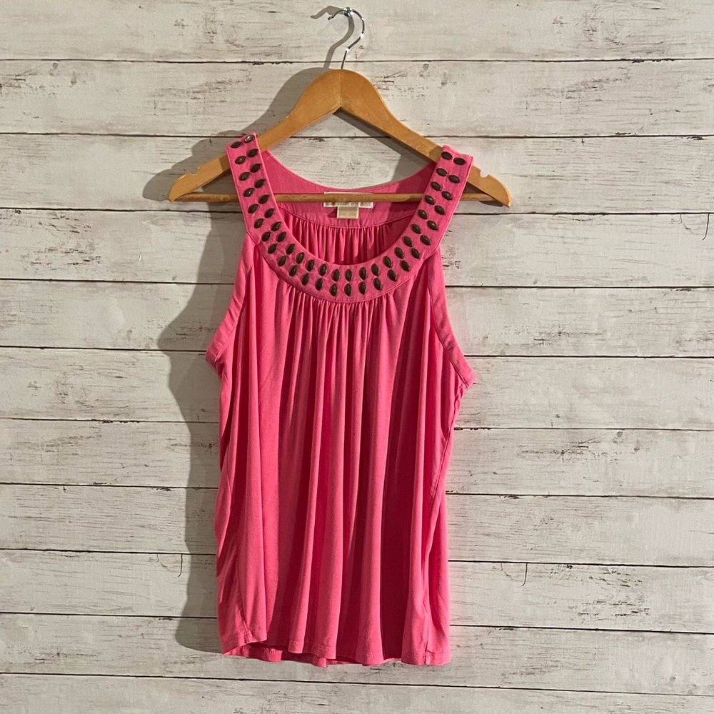 Michael Kors Pink Bronze Sleeveless Halter Top